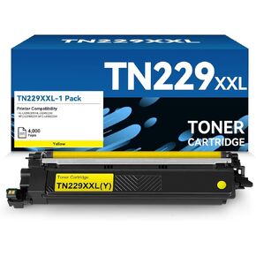 TN229XXL Black Toner Cartridge 4,500 Pages Super High Yield Replacement for Brother TN229XXLBK TN 229XXL MFC-L3780CDW HL-L3295CDW MFC-L8395CDW HL-L8245CDW Printer Black Toner, 1 Pack