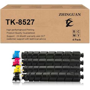 Remanufactured TK-8527 TK8527 Toner Cartridge Works for TASKalfa 3552ci 3553ci 4052ci 4053ci Color Printers (4-Pack)
