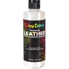 Premium Leather Paint Airbrush Thinning Reducer and Extender Base, 8 oz Bottle - Thin Water-Based Acrylic Leather Paint, Improve Color Flow - Brush or Spray on Shoes, Jackets, Purses