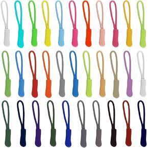 150PCS Zipper Pulls, 32 Colors Zipper Pulls Replacement, Backpack Zipper Pulls Suitable for Jackets, Bags, Backpacks, and DIY Projects