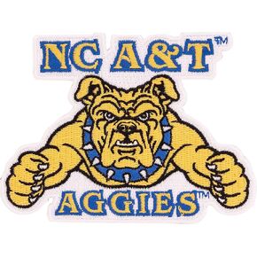 Desert Cactus North Carolina A&T State University Patch – Embroidered Iron On/Sew On Applique for Blazers, Jackets, Backpacks, Bags, Hats & Tactical Gear – Aggies (Patch - Design B)
