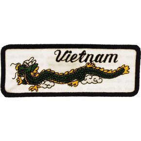 United States Military Vietnam Dragon Patch, with Iron-On Adhesive