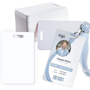 20 Pack-Premium Blank PVC Cards, Lumanious CR80 30Mil (CR8030) Graphic Quality White Plastic Cards for Most Photo ID Badge Printers