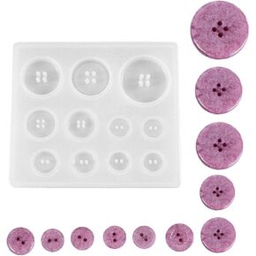 1pc Silicone Mold Resin Mould Epoxy Mold Variety Button Tools Twist Alphabet Making Style Pendant Mold Jewelry Casting Supplies