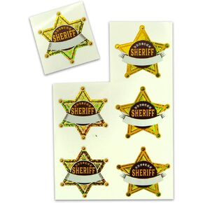 Sheriff Sparkle Sticker Sheet Pack - 102 Stickers