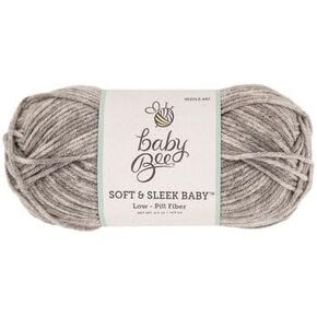 Yarn Bee Gray Marled #5 Baby Bee 3.5 Oz