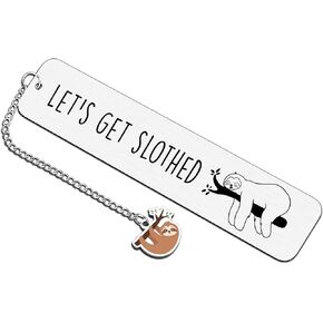Sloth Gifts for Women Men Sloth Gifts for Girls Boys Kids Sloth Bookmarks Sloth Lovers Gifts for Women Cute Bookmarks for Sloth Lovers Stocking Stuffers for Teens Metal Bookmarks Reading Accessories