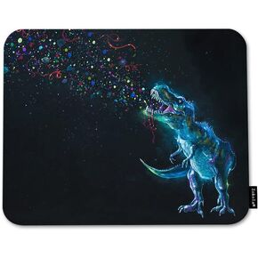 Beabes Dinosaur Comfortable Mouse Pads Funny Dinosaur Colorful Sparkles Spots Non-Slip Rubber Base Mouse Mats for Computers Laptop Mouse for Men Women Boys Girls 9.5X7.9 Inch