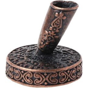 Vintage Metal Round Insertion Pen Holder for Feather Quill Dip Pens School Office Supplies Stationery Student Gift
