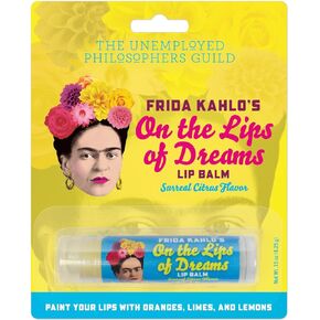 Frida Kahlo's On the Lips of Dreams Lip Balm Tube, Citrus Flavored - Cruelty-Free and Made in the USA from Natural and Imported Ingredients