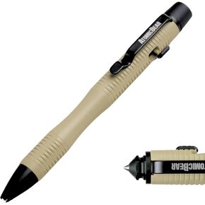 Stealth Pen Pro Tactical Pen for Self Defense - Enhanced Writing Survival Pen with Glass Breaker to Escape & Defend - Bonus Training to Protecting Yourself - Great Gift for Men - Flat Dirt Earth Color