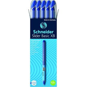 Schneider Slider Basic XB Ballpoint Pen, 10/Pack