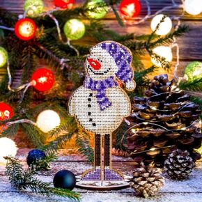 Wizardi Wonderland Crafts Bead Embroidery kit on Wood FLK-209