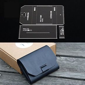 Card Holder Acrylic Template Leather Pattern Acrylic Leather Pattern Leather Templates for Card Bag