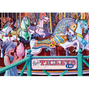 Wonder Forge Cotton Candy Carousel 1000 Piece Jigsaw Puzzle for Adults | Unique, Perfectly-Fitting Pieces | Fun, Vibrant Imagery | Amazon Exclusive