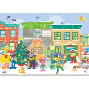Buffalo Games - Sesame Street - Carolers on Sesame Street - 300 Piece Jigsaw Puzzle for Adults Challenging Puzzle Perfect for Game Nights - Finished Puzzle Size is 21.25 x 15.00