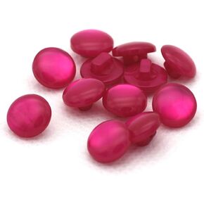 Resin Colored Shirt Pearl Buttons for Craft Sewing Childre Buckle 20pcs/Pack-Rose Red