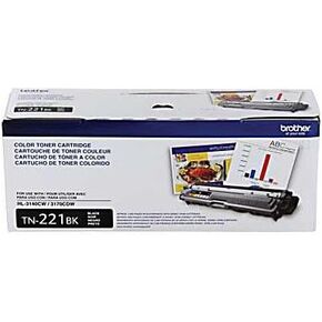 Part# TN-221BK Black Toner Cartridge (OEM) 2,500 Pages