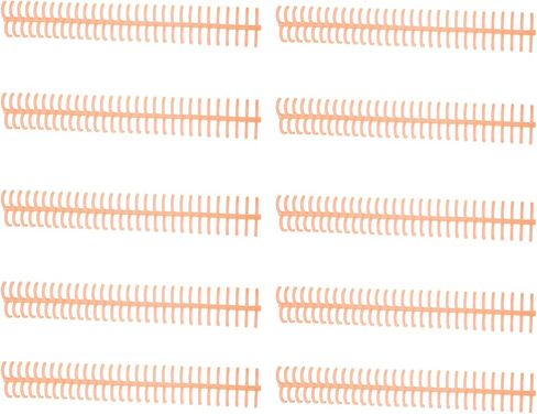 10Pcs Spiral Binding Coils, Coil Binding Spines 130 Sheet Capacity Spine Comb 30 Holes 16mm Diameter Set Kit Plastic Spiral Binding Spines for Stationery Work, Office Documents in Saudi Arabia