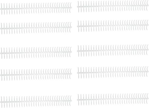10Pcs Spiral Binding Coils, Coil Binding Spines 130 Sheet Capacity Spine Comb 30 Holes 16mm Diameter Set Kit Plastic Spiral Binding Spines for Stationery Work, Office Documents in Saudi Arabia