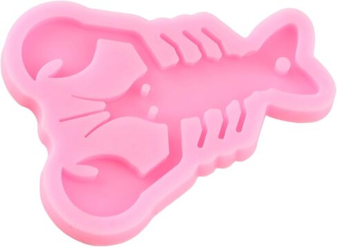 Lobster Keychain Silicone Molds Lobster Epoxy Resin Casting Mold for DIY Backpack Pendant Jewelry Making Necklace Decoration Craft in Saudi Arabia