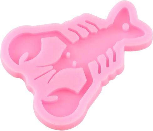 Lobster Keychain Silicone Molds Lobster Epoxy Resin Casting Mold for DIY Backpack Pendant Jewelry Making Necklace Decoration Craft in Saudi Arabia