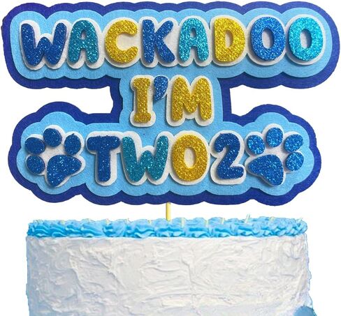 Wackadoo im 2 birthday cake topper party supplies birthday decorations in Saudi Arabia