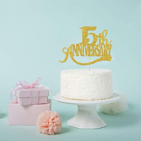 غلاف كعكة ذهبي لامع للذكرى الخامسة عشرة - من أجل الذكرى السنوية الخامسة عشرة للزفاف السعيد / حفلة عيد الميلاد الخامس عشر / هتافات حتى 15 عامًا من ديكورات الحفلات in Kuwait