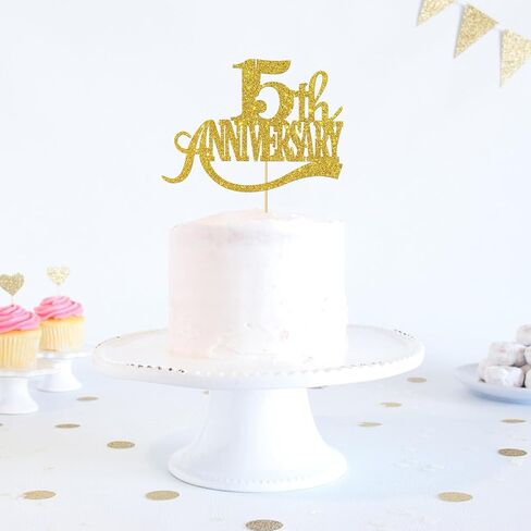 غلاف كعكة ذهبي لامع للذكرى الخامسة عشرة - من أجل الذكرى السنوية الخامسة عشرة للزفاف السعيد / حفلة عيد الميلاد الخامس عشر / هتافات حتى 15 عامًا من ديكورات الحفلات in Kuwait