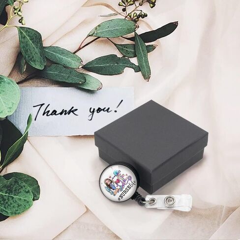 بكرة شارة ممرضة الحياة من TOUNER، بكرة شارة قابلة للسحب، مشبك معرف قابل للسحب، علامة اسم العمل في المكتب الطبي، لممرضة الطبيب العاملة في المكتب، طب الأطفال، بطاقة هوية الممرضة (تغليف صندوق هدايا) in Saudi Arabia