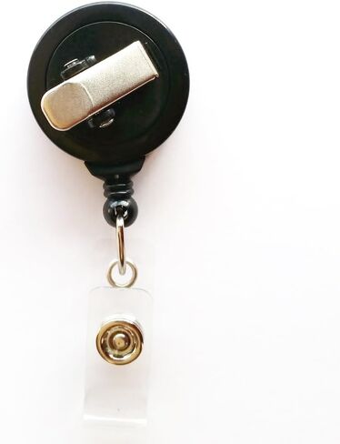 Patriotic USA Flag- Memorial Day Fourth Of July American US Flag ID Card Name Tag Custom Badge Holder (Black Badge Reel with Spring Pinch Clip) in Saudi Arabia