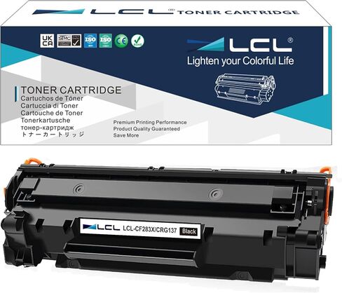 استبدال خرطوشة الحبر المتوافقة مع LCL لـ HP 83A 83X CF283A 283X CF283X CRG137 CRG-137 9435B001 9435B001AA Laserjet M126A M126nw M128fn M128fp M128fw MFP M225dn M201dw MFP M225d (عبوة واحدة باللون الأسود) in Saudi Arabia
