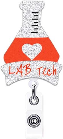 Funny Badge Reel Holder Nurse Nursing Coffee Scrubs Rubber Gloves Medical Badge Reels Retractable for Nurses Cute Acrylic RN CNA LPN LVN Glitter Badge Clip ID Card Accessories Assistant Gifts in Saudi Arabia