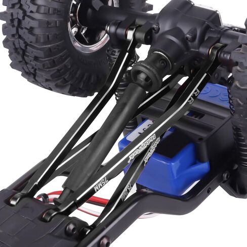 HobbyPark Aluminum Full Clearance Steering Link & High Clearance Links Set for TRX4M High Trail K10 F150 Upgrades Parts 1/18 RC Crawler Replacement (Black) in Kuwait