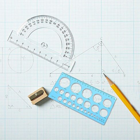 Blue Round Stencil Plastic Ruler Multifunctional Drawing Round Stencil Ruler Round Drawing Tool Ruler in Saudi Arabia