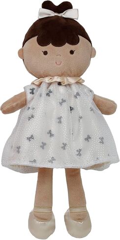 Large 15 inch Soft Baby Doll with Fairy Wings and Tulle Skirt, Flower and Satin Accents, Grace, Sparkle Pink in Kuwait
