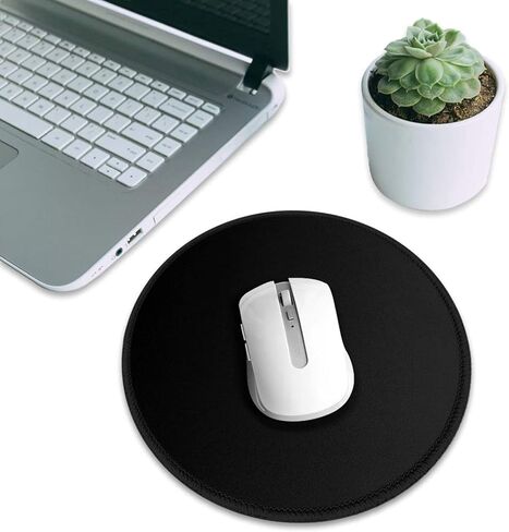 Custom Mousepad Personalized Round Mousepads with Your Own Logo Photo Picture Text Customized Mousemat for Computer Laptop Desk Game Home Office Bedroom, BlackA in Saudi Arabia