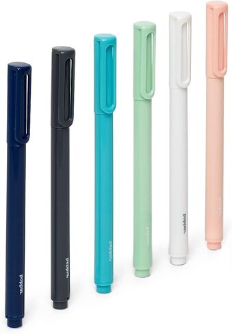 أقلام حبر جاف حديثة متنوعة، مجموعة من 6، حبر أسود in Kuwait