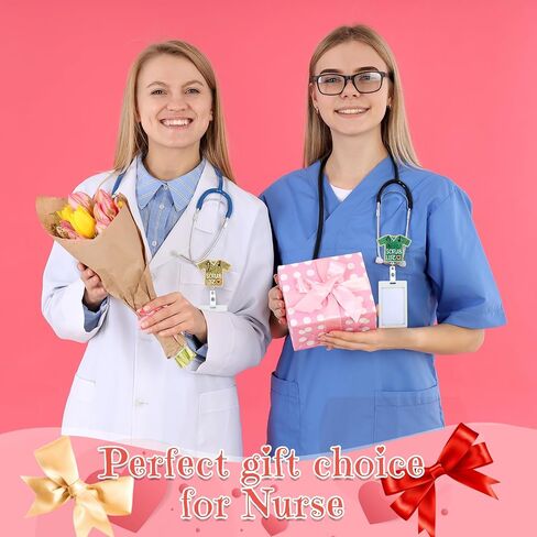 Qilery 14 Pcs Nurse Retractable Badge Reel CNA Badge Clip Holder for Nurse Scrub Life Nurse Week Gifts Glitter Badge Reel for Nurse Medical Assistant Worker Nurse Graduation CNA Week Gifts(Classic) in Saudi Arabia