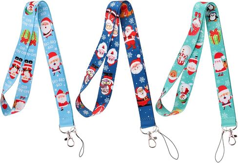 Cute Keychain Lanyard for Women Men Christmas Key Chain Holder Lanyard Strap Cruise Lanyard for Ship Card Neck Lanyard for Keys ID Badge Holder(3pcs) in Kuwait