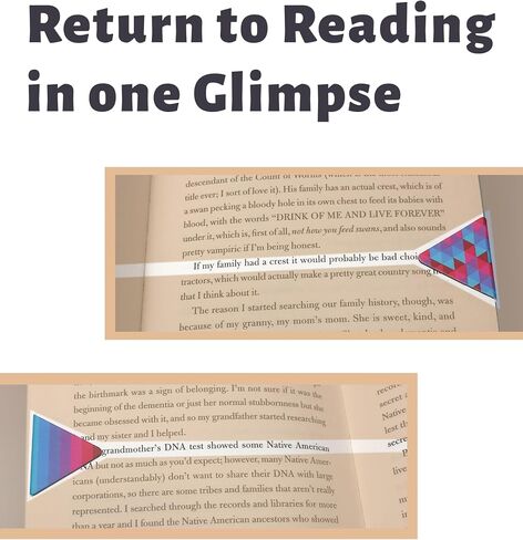 Read On Line Marker Bookmarks, Magnetic Bookmarks Set of 3, Triagular Magnetic Page Clip No Harm to Books, Gift for Readers Book Lovers Adults Kids (Signs) in Saudi Arabia