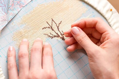 ROSTITCH Charting a Corse Cross Stitch Kits - Counted Cross Stitch Kits All Clear Stamped Cross-Stitch Needlepoint Counted Kits Beginners,Embroidery Kit Arts and Crafts for Home Decor in Saudi Arabia