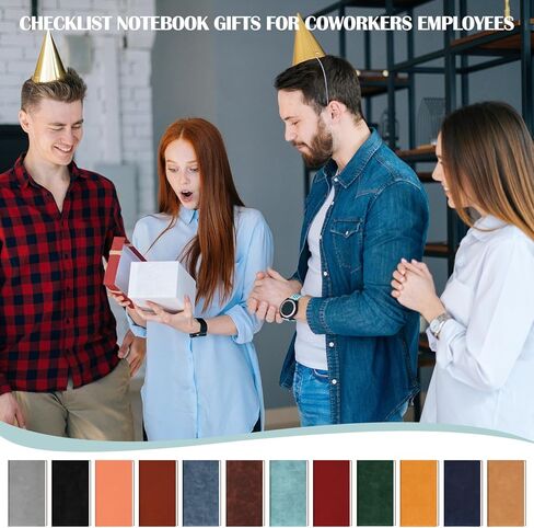 Tenceur 12 جهاز كمبيوتر شخصى للقيام بقائمة هدايا عيد الميلاد لفريق دفتر الملاحظات للموظفين هدية مجلة جيب من الجلد الناعم قائمة مرجعية مهمة صغيرة غير مؤرخة للخطة اليومية للطلاب المعلمين واللوازم المكتبية المدرسية، 12 لونًا in Kuwait