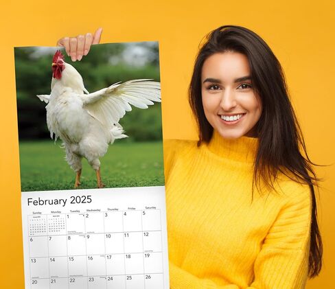 2026 Rooster Big Cocks Birds Monthly Wall Calendar Fun Funny Bird Watching Birders Joke Gift Dirty Prank Elephant Secret Santa Gifts (2026 Big Cocks) in Saudi Arabia