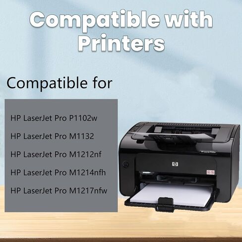 85A CE285A Toner Cartridge, P1102w Toner Compatible Replacement for HP Laserjet Pro P1102w, M1132, M1212nf, M1214nfh, M1217nfw in Saudi Arabia