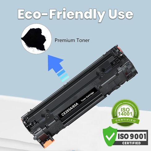 85A CE285A Toner Cartridge, P1102w Toner Compatible Replacement for HP Laserjet Pro P1102w, M1132, M1212nf, M1214nfh, M1217nfw in Saudi Arabia