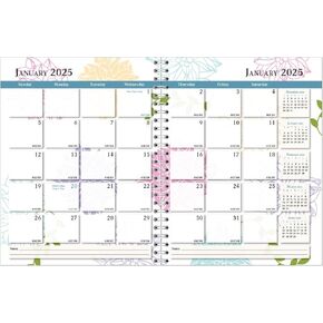 House of Doolittle 2025 Calendar Planner, Monthly, Whimsical Floral, 8.5 x 11 Inches, January - December (HOD29197-25)