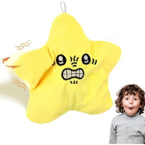 Angry Star Plush Moving, 8in Angry Starfish Toy, Angry Star Car Plush(Yellow)