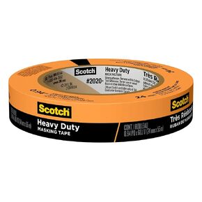 Scotch Heavy Duty Painter's Tape, 3 Rolls, 1.88 in x 60.1 yd, for Use On Vinyl, Carpet, Metal, & Plastic, Indoor & Outdoor Masking Tape, Bonds Aggressively, 3-Day Clean Removal (2020+-48EP3)