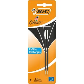 BIC Ballpoint Pen 4 Colours 2 Items Black